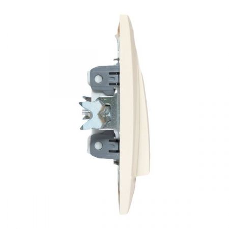 Валенсия выключатель 2-кл. 10А кремовый проходной EKF PROxima