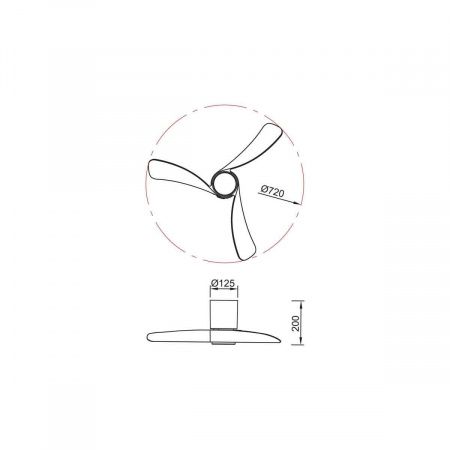 Люстра-вентилятор Mantra NEMO XS 9054